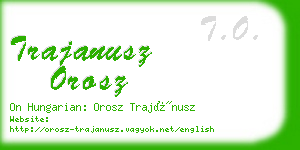 trajanusz orosz business card